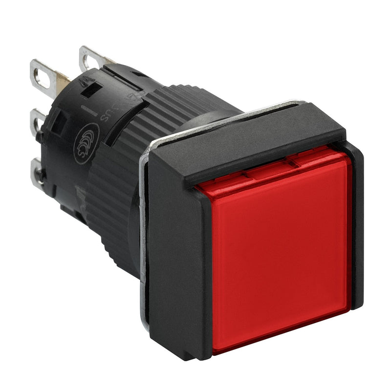 Schneider Electric - Drucktaster, Komplettgerät Drucktaster, rot XB6ECA41P o. Rastung, 1W − 5 Stück