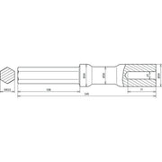 DEHN - Einschlaghilfe für Stab-/Tiefenerder Hammereinsatz HETE20SW25VHACSTBLAN f. TE D20mm L240mm