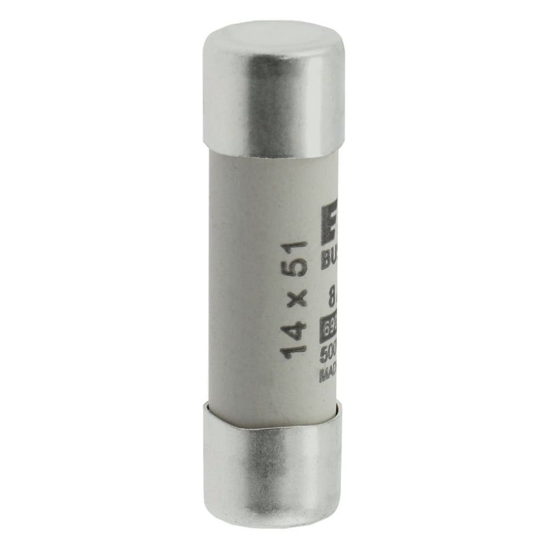 Eaton - Zylindrische Sicherung Sicherungseinsatz Nieders. CYLINDRICA#C14G8 8A AC 690V 80kA − 10 Stück