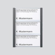 Siedle&Söhne - Zubehör/Ersatzteile für Türkommunikation Namensschild dgr-Glim 200029959-00 f. TM612-3/BTM650-06 − 1 Stück