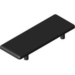 Item - Schutzkappe/Abdeckung für Stiel/Profilschiene Winkel-Abdeckkappe 0.0.425.07 40x40 schwarz − 1 Stück by Item
