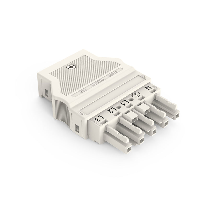WAGO - Steckverbinder für steckbare Gebäudeinstallation Buchse 770-125 2x0,5-4mmq weiß − 25 Stück