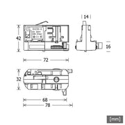 LTS Licht&Leuchten - Elektrisches Zubehör/Ersatzteile für Leuchten 3-Phasen-Adapter M10 ST-Z LA30M10 #662669 schwarz