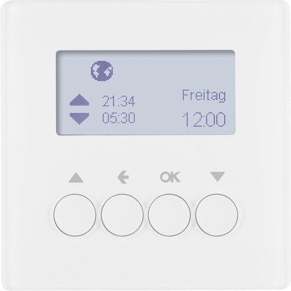 Berker - Jalousiesteuerung Jalousie-Schaltuhr 85741129 polarweiß samt