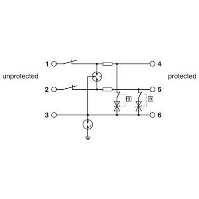 Phoenix Contact - Überspannungsableiter für Informations-/MSR-Technik Überspannungsschutzgerät 2906784