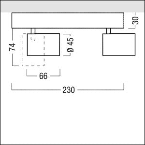Zumtobel Group - Downlight/Strahler/Flutlicht LED-Akzentstrahler SUP2 M 2/L #42927664 4000K DALI schwarz