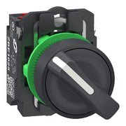 Schneider Electric - Wahlschalter, Komplettgerät Wahlschalter Sw 1S 1Ö XB5AD255 2-St. 22Mm Push In
