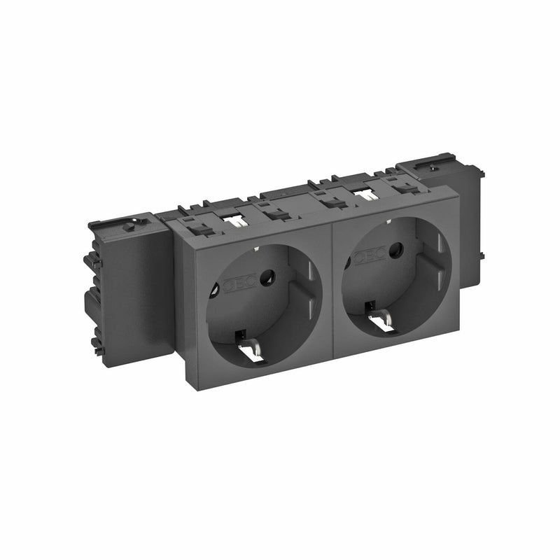 OBO Bettermann - Steckdose 0 Grad, 2-fach STD-D0C SWGR2 250V,10/16A,Schutzk
