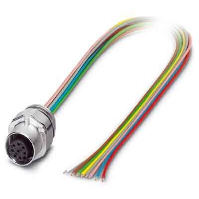 Phoenix Contact - Rundsteckverbinder, feldkonfektionierbar (Industriesteckverbinder) Einbausteckverbinder SACC-EC-FS- #1523489 Sensor-/Aktor-Wandd.  − 1 Stück