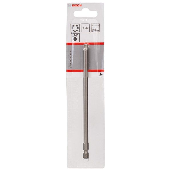 Bosch - Bit Schrauberbit Extra-Hart 2607001674 T30 152 mm 1er-Pack