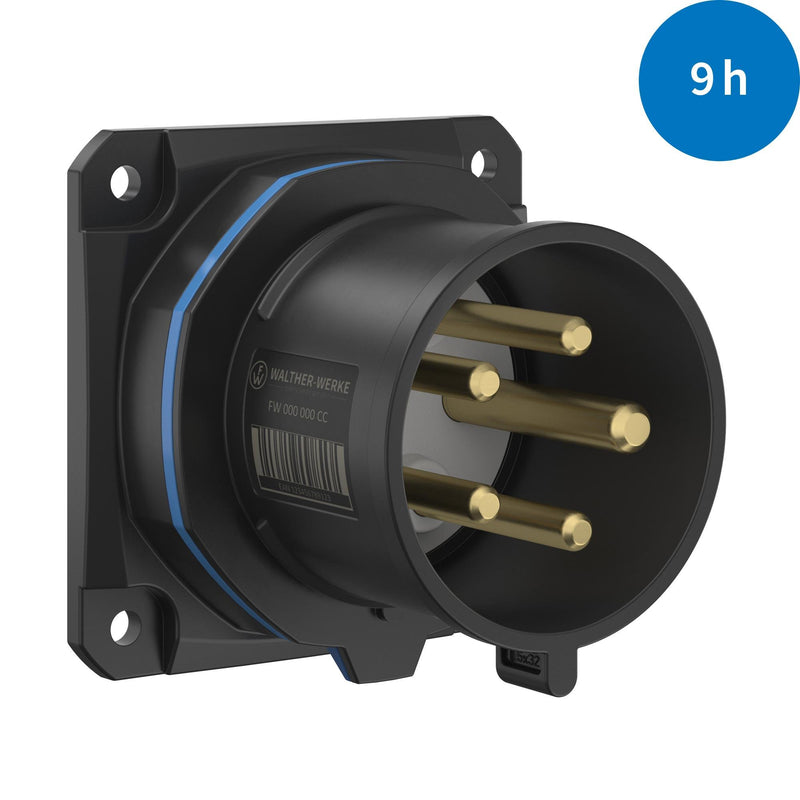 Walther Werke - CEE-Gerätestecker (IEC 60309) CEE NEO Phasenwender FW611509PH gerade 16A5P9h IP54 − 10 Stück