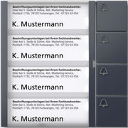 Siedle&Söhne - Funktionsmodul für Türkommunikation Tasten-Modul TM 612-4 AG anthrazitgrau