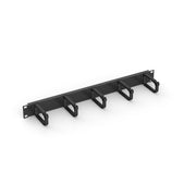 Enoc - Komponente für Verdrahtung, Kabeleinführung und -fixierung (Gehäuse/Schaltschr.) Kabelführungspanel 1HE 19" CPH 01-S Hybrid m.5Bügel sw