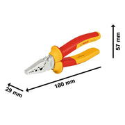 Bosch - Presswerkzeug Kabelschuhe/Verbinder, Aderendhülsen, Schirmanschluss VDE-Crimpzange 180 mm 1600A02NE6