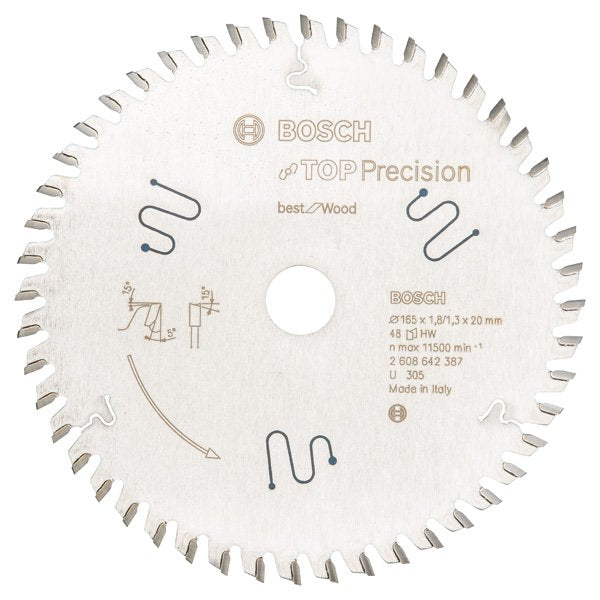 Bosch - Kreissägeblatt Top 2608642387 Precision Best for