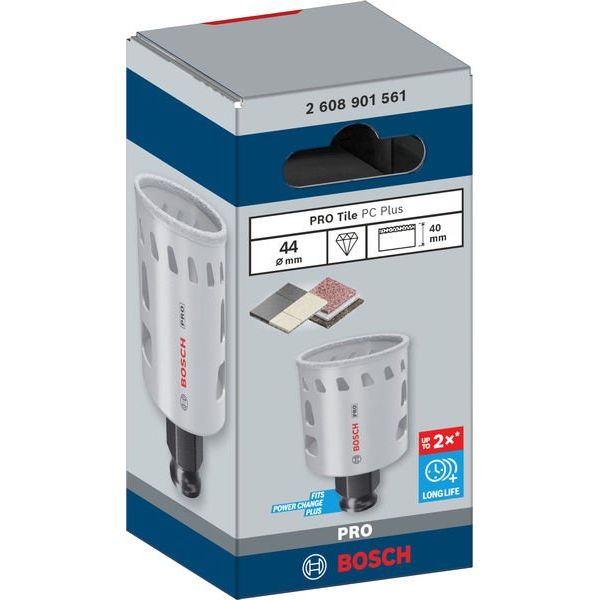 Bosch - Lochsäge PRO Tile PC Plus Lochsäge, 2608901561 44 mm, HS