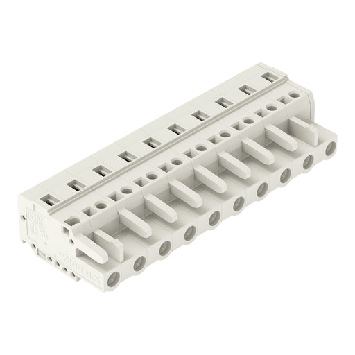 WAGO - Kabelsteckverbinder für Leiterplattensteckverbinder 1-Leiter-Federleiste 721-210/026-000 CAGECLAMP 2,5mm²,lgr − 25 Stück