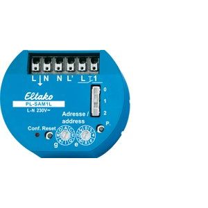 Eltako - Bussystem-Schaltaktor Dezentraler Aktor PL-SAM1L mit Sensoreingang