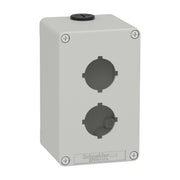 Schneider Electric - Gehäuse für Befehls- und Meldegeräte Leergehäuse XAP, Metall XAPD2602 grau, für 2x30mm
