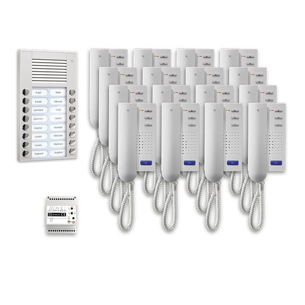 TCS Tür Control - Türsprech-Set Audio Außenstation Pack 16 PPA16-EN/02 PES 16 Tasten AP