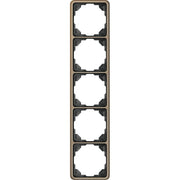 Jung - Abdeckrahmen Rahmen 5-fach gold brz CD 585 GB waage/senkrecht