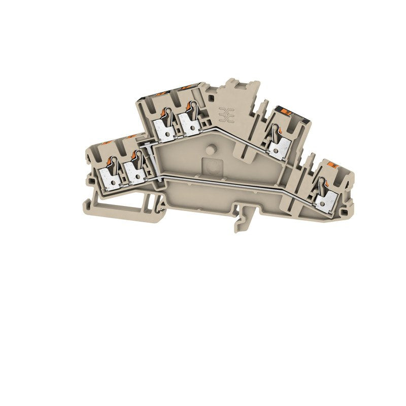 Weidmüller - Durchgangs-Reihenklemme Klemme A2T 2.5 3C VL PUSH IN, 2.5 mm² − 50 Stück