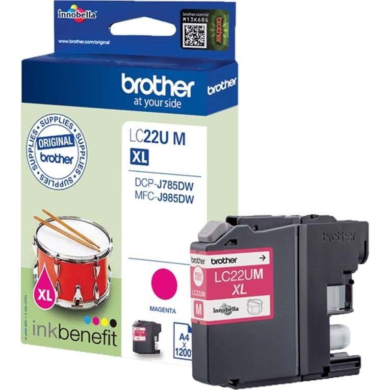 Brother - Verbrauchsmaterial für Telefax/Drucker/MFC Tintenpatrone LC-22UM magenta