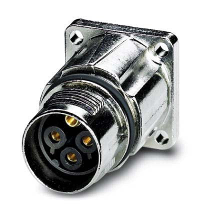 Phoenix Contact - Rundsteckverbinder, feldkonfektionierbar (Industriesteckverbinder) Gerätesteckverbinder ST-6ES1N8AW400S Vorderwand
