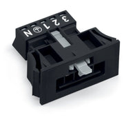 WAGO - Geräteanschluss für steckbare Gebäudeinstallation Snap-In-Stecker 890-715 5-polig,Kod. A,sw − 50 Stück
