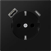 Jung - Steckdose SCHUKO Steckdose LS 1520-15 CA SWM mit USB Typ AC