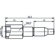 Telegärtner - Koax-Steckverbinder FME-Kabelstecker 100025644 cr/cr − 5 Stück