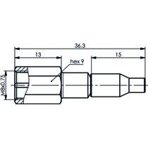 Telegärtner - Koax-Steckverbinder FME-Kabelstecker 100025644 cr/cr − 5 Stück