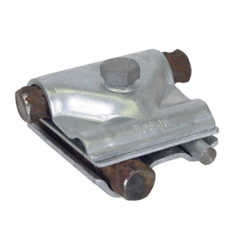 DEHN - Verbinder für Blitzschutz Maxi-MV-Klemme St/tZn MMVK R16 R25 ST f. Rd 8-16/15-25mm