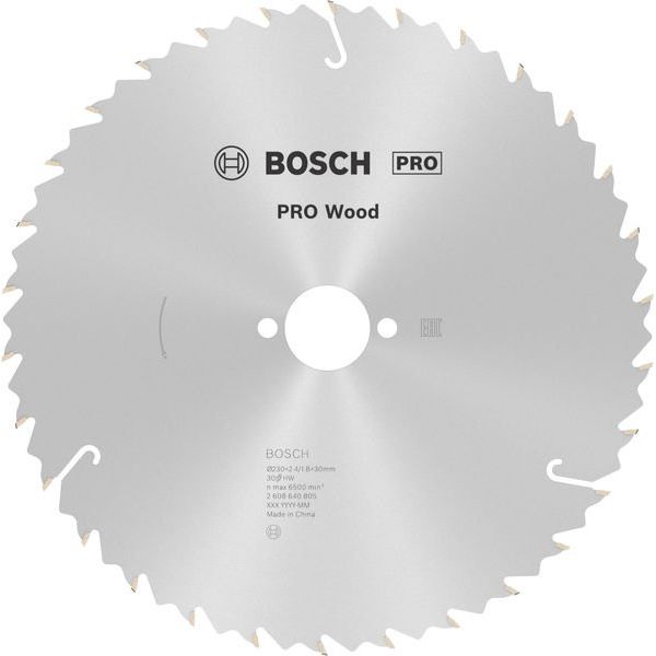 Bosch - Kreissägeblatt PRO Wood Kreissägeblatt, 2608640805 230 x 2,4 x 30 mm