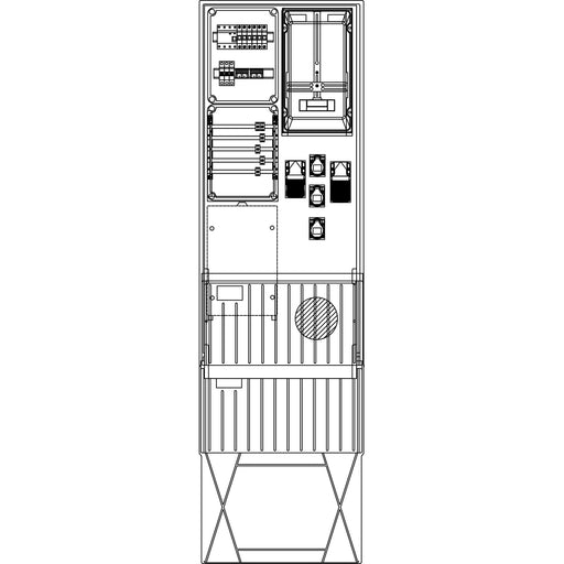 Elsta Mosdorfer - Zähler-Komplettschrank FP A340 N2 1Z 3.HZ 0/1/1/3 FP7341.N2.0113 TN