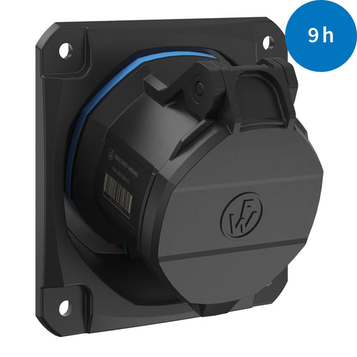 Walther Werke - CEE-Anbausteckdose (IEC 60309) CEE NEO Anbaudose schräg FW532409CC 32A 4P 9h IP54