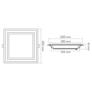 Nobile - Decken-/Wandleuchte LED-Glas-Panel 1561560512 830, 350mA