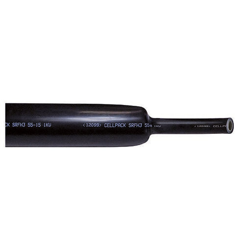 Cellpack - Schrumpfschlauch SRFH3 55-18/1000 sw flammwiedrig m.Kleb. − 5 Stück
