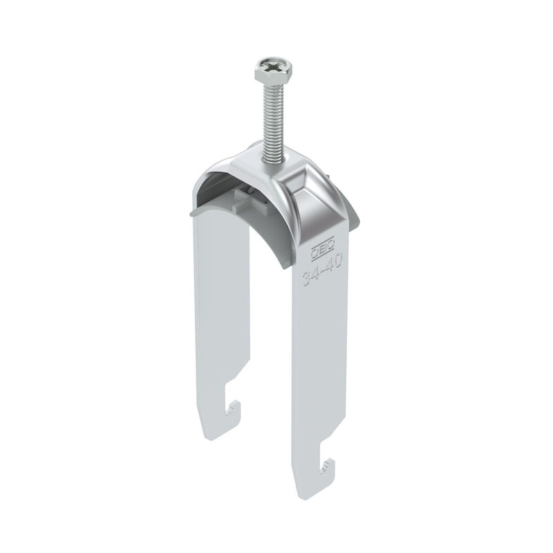 OBO Bettermann - Bügelschelle BS-U2-K-40 ALU 2-fach − 50 Stück