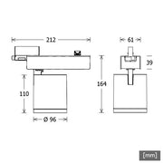 LTS Licht&Leuchten - Downlight/Strahler/Flutlicht LED-Stromschienenstrahler SCOUT 203.35.2/OG ws
