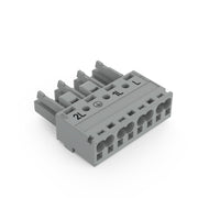WAGO - Steckverbinder für steckbare Gebäudeinstallation Buchse 4-polig 770-244/064-000 Kod. B,grau − 50 Stück