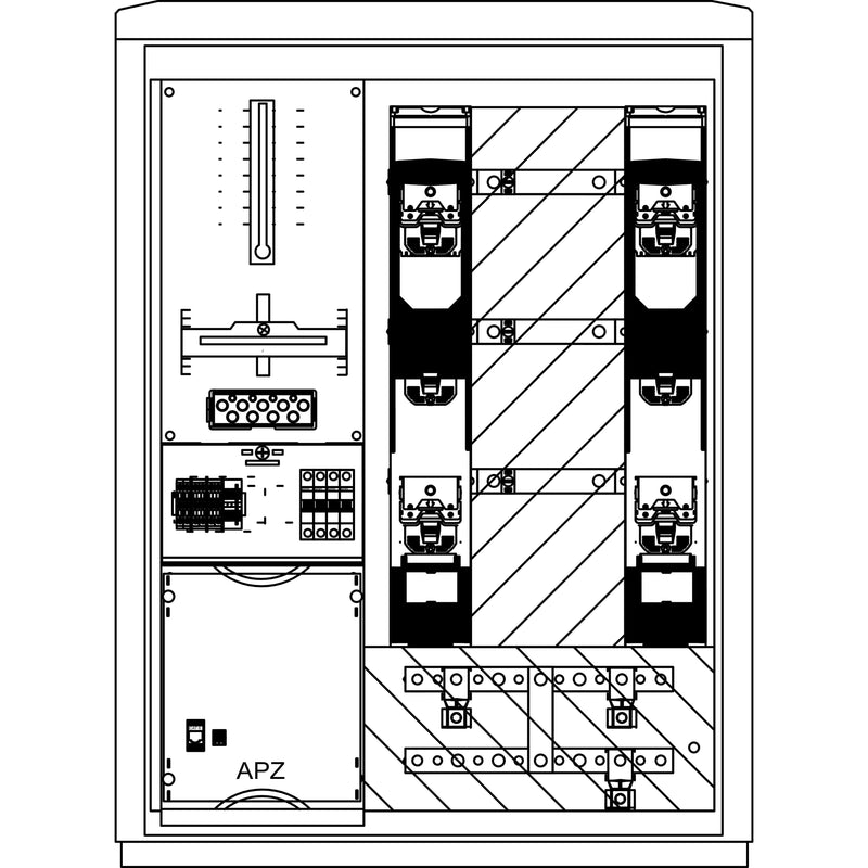 Elsta Mosdorfer - Zähler-Komplettschrank Wandlerschrank Freiluft WS812.W5.N1101 WS A850-1 W5 250A
