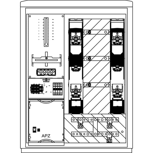 Elsta Mosdorfer - Zähler-Komplettschrank Wandlerschrank Freiluft WS812.W5.N1101 WS A850-1 W5 250A