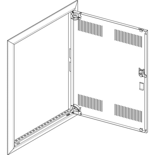 ABN - Tür/Bedientableau (Schaltschrank) Blendrahmen + Tür GBRU25TL für UP-VT,2x5-reihig