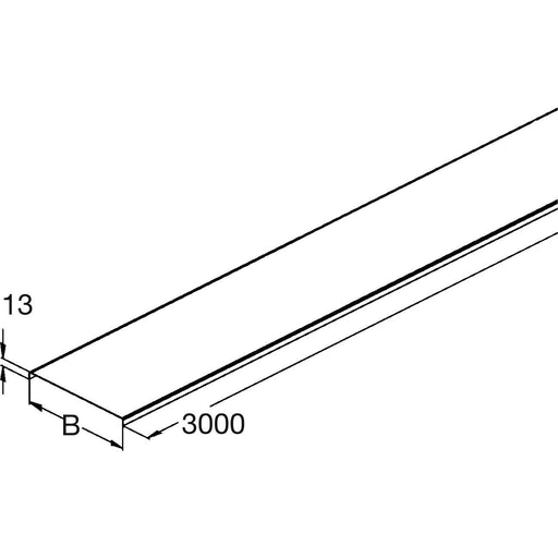 Rico - Deckel für Kabeltragsystem Abdeckung 16W12-400 400mmx3000mm