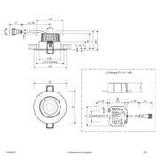 EVN Lichttechnik - Downlight/Strahler/Flutlicht P-LED Deckeneinbauleuchte PC650N61502 3000K IP65-230Vch/mt