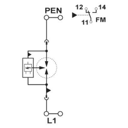 Phoenix Contact - Blitzstromableiter für Energietechnik Blitzstromableiter Typ 1 2907387