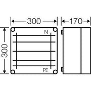 Hensel - Sammelschienengehäuse Mi 6252 300x300mm 250A 5p