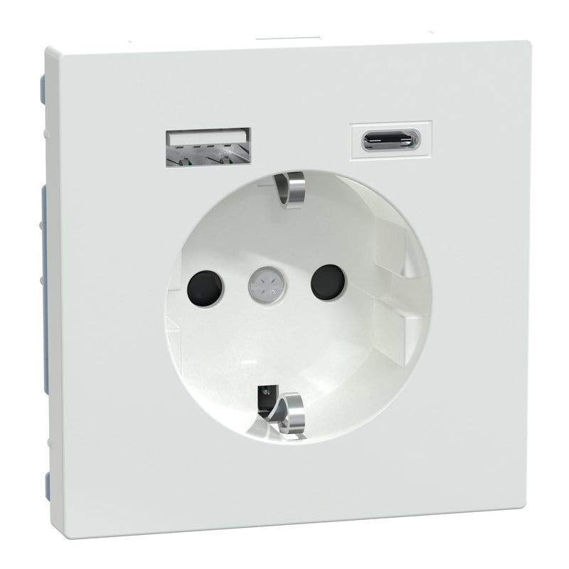 Merten - Steckdose Schuko Steckdose MEG2367-6035 mit USB Ladegerät