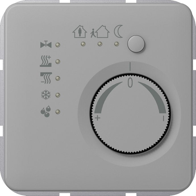 Jung - Bussystem-Raumtemperaturregler KNX Stetigregler gr CD 2178 GR mit int.Busankoppler